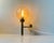 Sperical wall light in brass and hand-blown smoke glass. Designed by Hans Agne Jakobsson and manufactured by Markaryd AB...