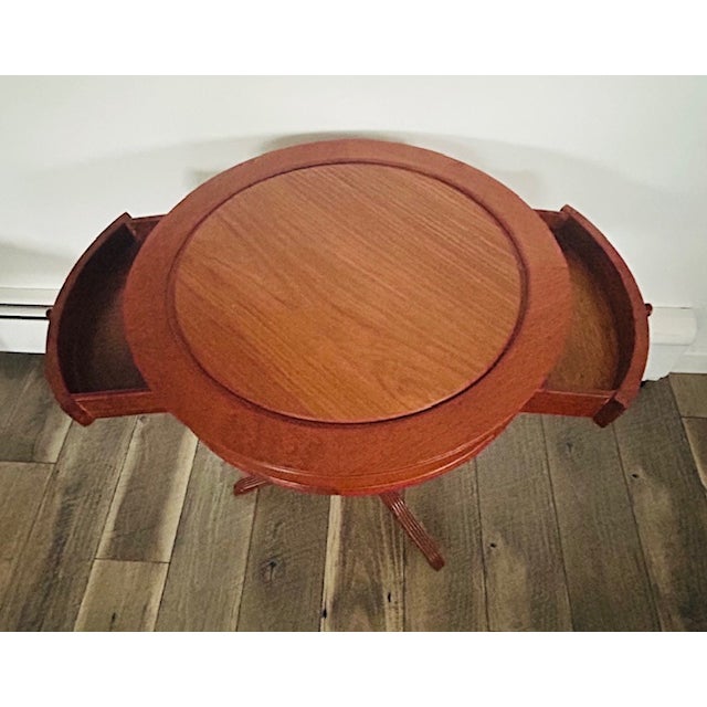 1960s A Pair of Chinese Hand Carved Rosewood Corner Chairs With Side Table For Sale - Image 10 of 12