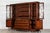 Antique English Breakfront Inlaid Glazed Bookcase in Mahogany, 1870 For Sale - Image 6 of 18
