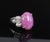 Late 20th Century Rare 21.42ct Natural Pink Star Sapphire & 0.32ct Diamond Platinum Ring, Size 8.5 For Sale - Image 16 of 18