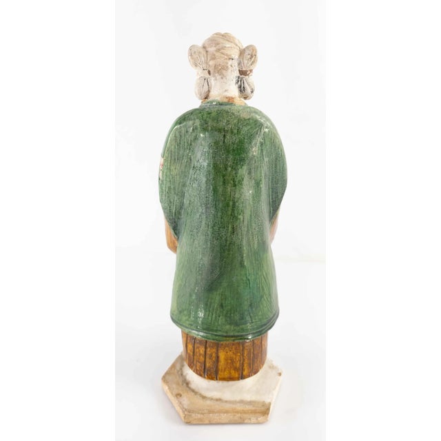 Chinese Han Style Pottery Figure of a Priestess For Sale In New York - Image 6 of 10