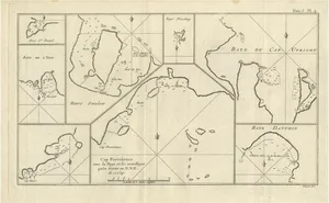Antique Map of Cap Providence, St. Davids Cove and Surroundings