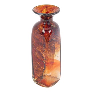 Art Glass Vase by Michael Harris for Mdina Maltese For Sale