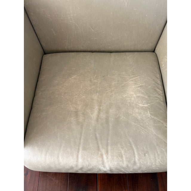 Metal Grey Ettore Sottsass East Side Armchair for Knoll, Circa 1980, Italy For Sale - Image 7 of 9