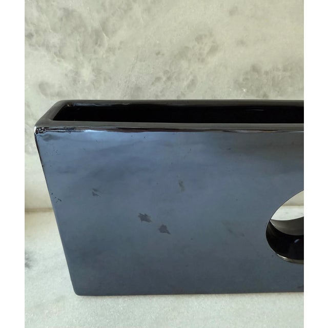 Mid Century Japanese Ceramic Vase For Sale - Image 11 of 11