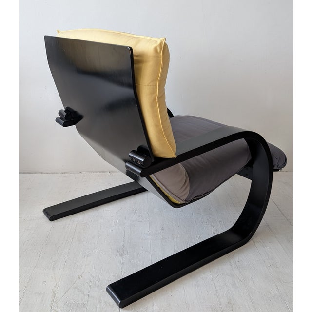Vintage Italian Lacquered Bent Ply Lounge Chair by Carlo Berruti for Danber, 1970s For Sale - Image 4 of 16