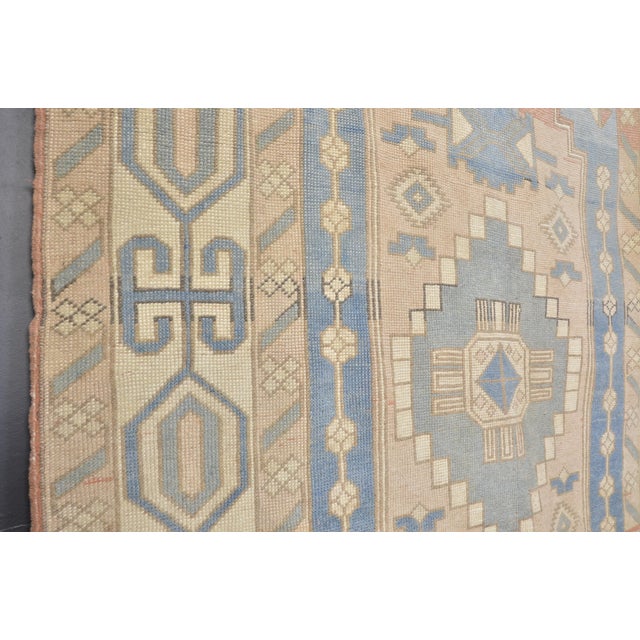 Oushak Faded Rug, 1960s For Sale - Image 3 of 10