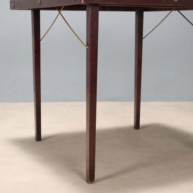 Folding Game Table in Beech For Sale - Image 5 of 8