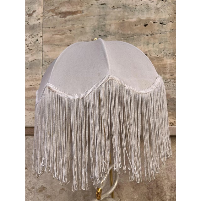 Art Deco Ceramic and Brass Lamp, 1930s For Sale - Image 3 of 9