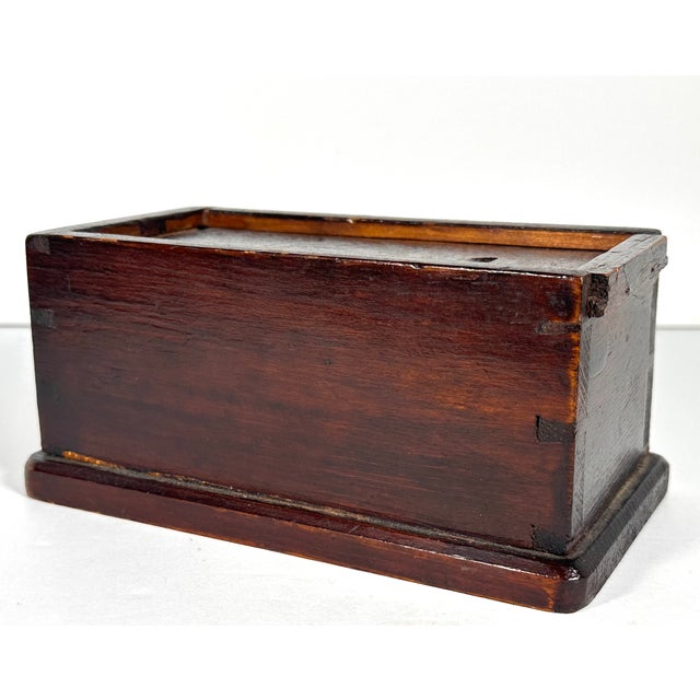 Rare & Original Antique Candle Box for your consideration. The box measures approx. 7 1/4 inches long, 3 5/8 inches tall...