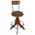Brown Minimalist Rotating Stool, 1950s For Sale - Image 8 of 8