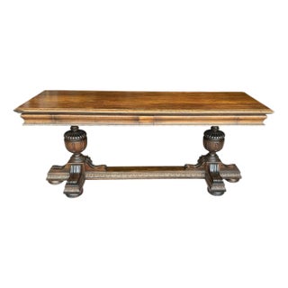Antique, Jacobean Style, Library Table For Sale