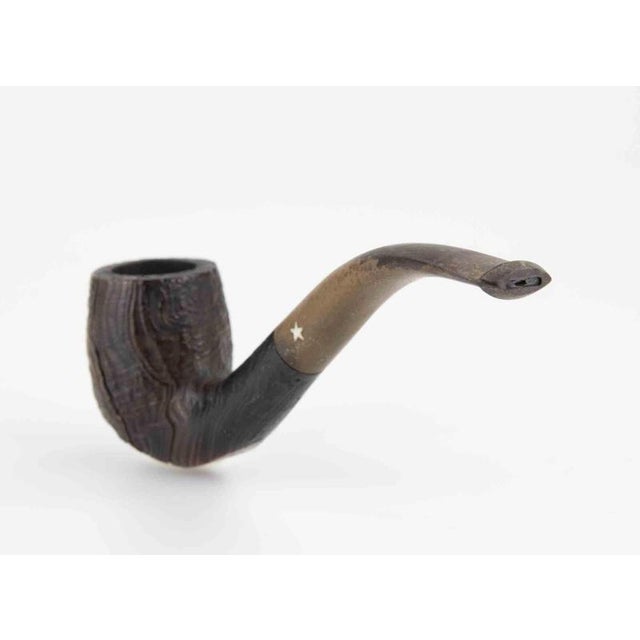 Italian Wooden Briar Pipe from M.P.Bs Silver Star For Sale - Image 3 of 5