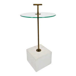 Brass Handle Side Table