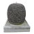 Pebble ball fountain. Rounded river stone framed to a sphere that sits on top of a matching base / reservoir. Water comes...