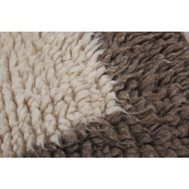 Textile 1960s Vintage Organic Wool Turkish Tulu Rug 2'9'' X 4'1'' For Sale - Image 7 of 12