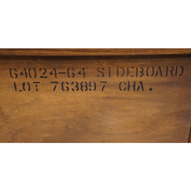 Late 20th Century Hickory White Solid Cherry Traditional Style 68" Sideboard Buffet For Sale - Image 14 of 14