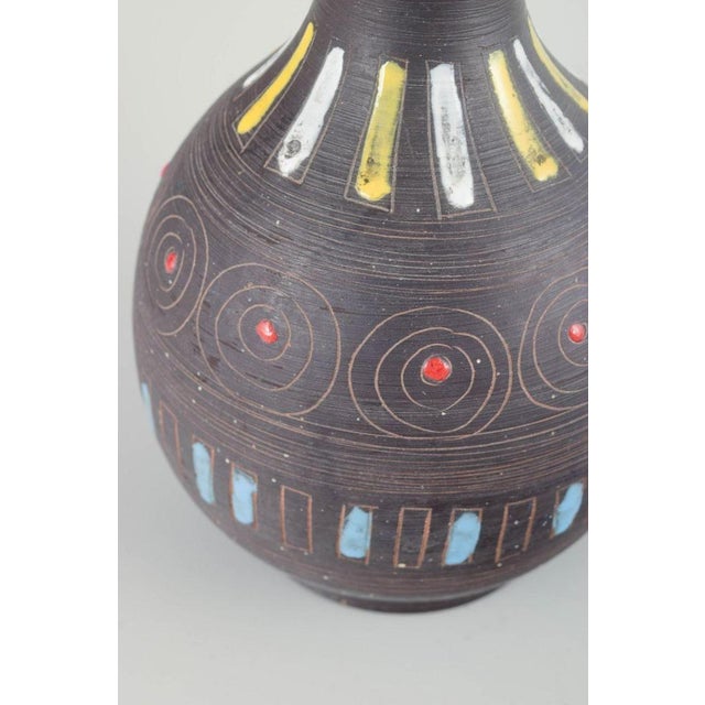 Large Ceramic Vase with Geometric Pattern by Fratelli Fanciullacci for Åhlén & Holm, 1960s For Sale - Image 3 of 6