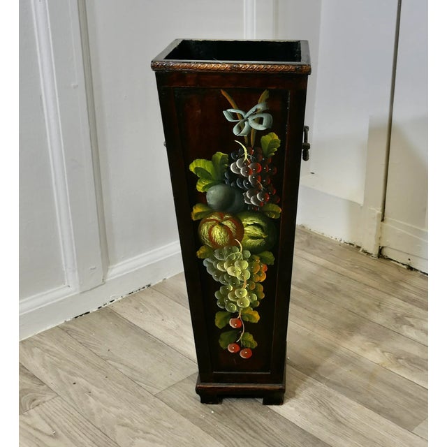 1970s Folk Art Painted Umbrella Stand, 1970s For Sale - Image 5 of 7