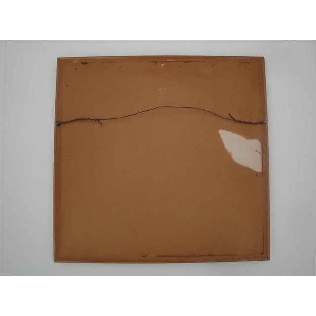 Mid-Century Modern Abstract Watercolor Painting, Springtime Trees For Sale - Image 4 of 4