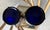 Circa 1969 St. Clair Glass Inverted Fan & Feather Carnival Reproduction Iridescent Glass Tumblers – A Pair For Sale - Image 12 of 18