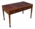 Mahogany Writing Table With Red Leather For Sale