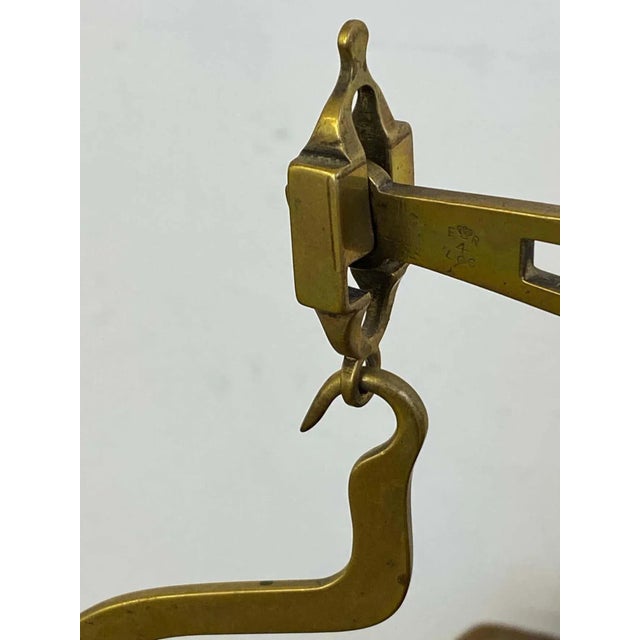 Wood Pike and Elliman English Brass Scale For Sale - Image 7 of 11