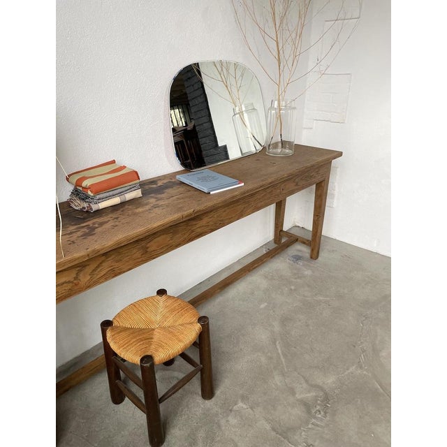 Oak Worktable or Console Table, 1950s For Sale - Image 14 of 18