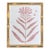 Blush Bamboo Framed Botanical Collage I For Sale