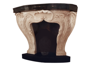 Honey Onyx Fireplace, Belgium, 1940s