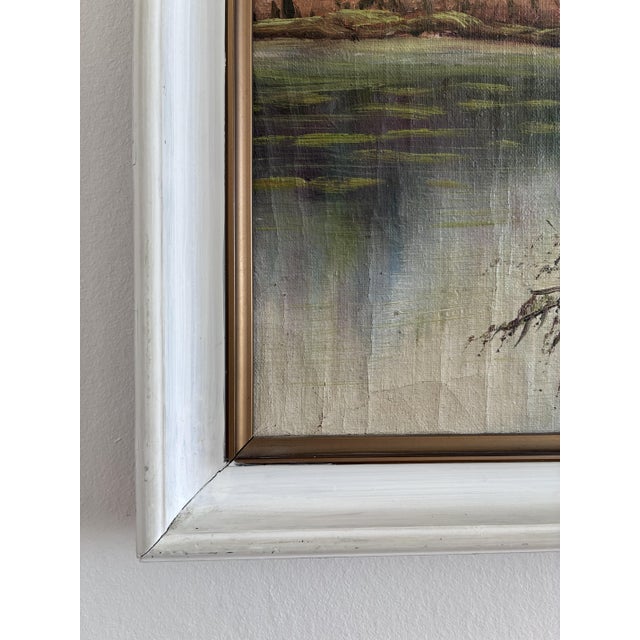 Forest Landscape, 1960s, Oil Painting For Sale - Image 10 of 14