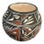 Late 20th Century Acoma Pueblo Polychrome Pottery Seed Jar by C. Estevan - New Mexico - 5"x5" For Sale