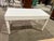 Contemporary Attributed to Villa & House Linen Texture "Claudette" Vanity Desk For Sale - Image 3 of 8