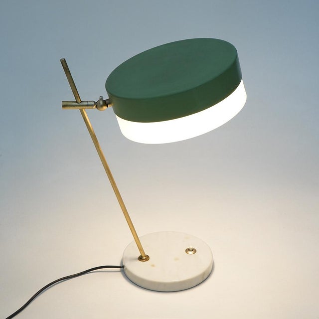 Metal Vintage Table Lamp in Marble and Brass from Stilux, 1950s from Stilux Milano For Sale - Image 7 of 14