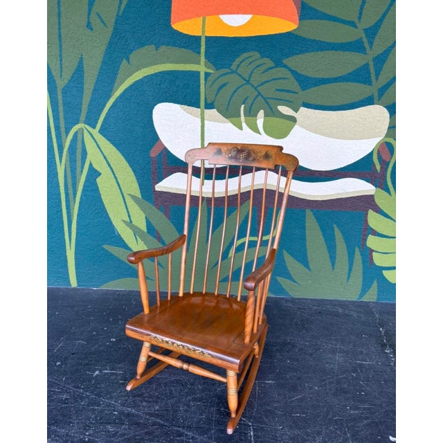 English Nichols & Stone Boston Rocking Chair For Sale - Image 3 of 10