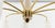 Mid-Century Modern Nine-Armed Brass and Glass Sputnik Lamp, 1950 For Sale - Image 6 of 13
