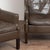 Pair of Mid Century Danish Brown Leather Wingback Club Chairs For Sale - Image 6 of 9