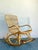 Wood Vintage Boho Loop Rattan Rocking Chair For Sale - Image 7 of 8