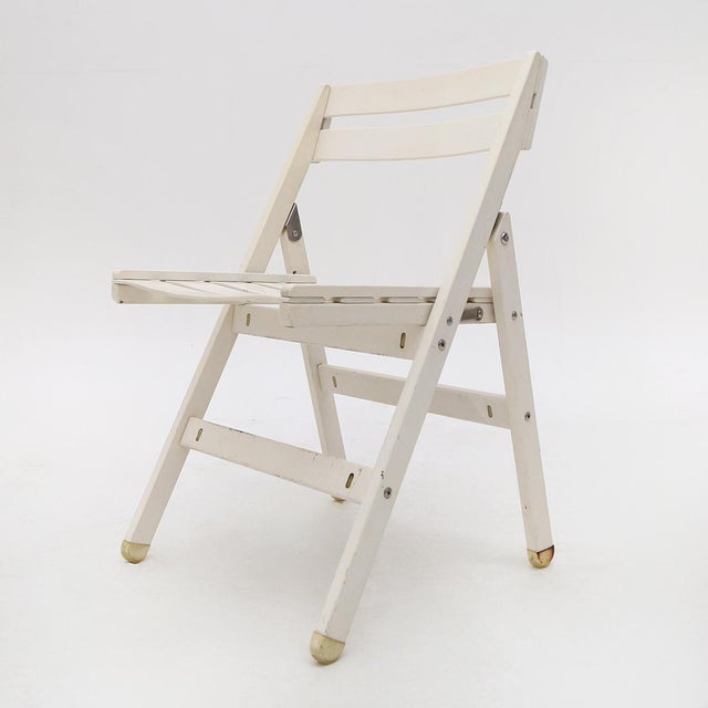 Wood Vintage Folding Outdoor Chairs by Reguitti, 1970s, Set of 6 For Sale - Image 7 of 12