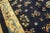 Textile 1920s Blue Navy Floral Classic Antique Chinese Peking Carpet 9'2'' X 11'8'' Knotted Wool Rug For Sale - Image 7 of 9