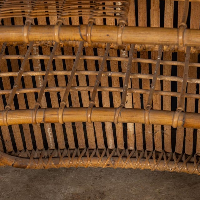 20th Century Italian Standing Dry Bar and Stools in Bamboo, 1960s, Set of 3 For Sale - Image 14 of 18