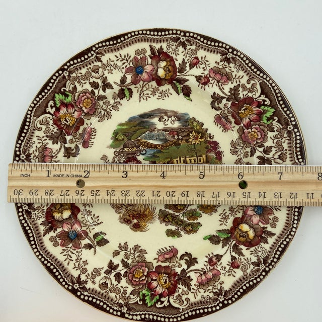 Vintage Royal Staffordshire "Tonquin" Mulitcolor Salad Plates by Clarice Cliff – Pair For Sale - Image 12 of 12