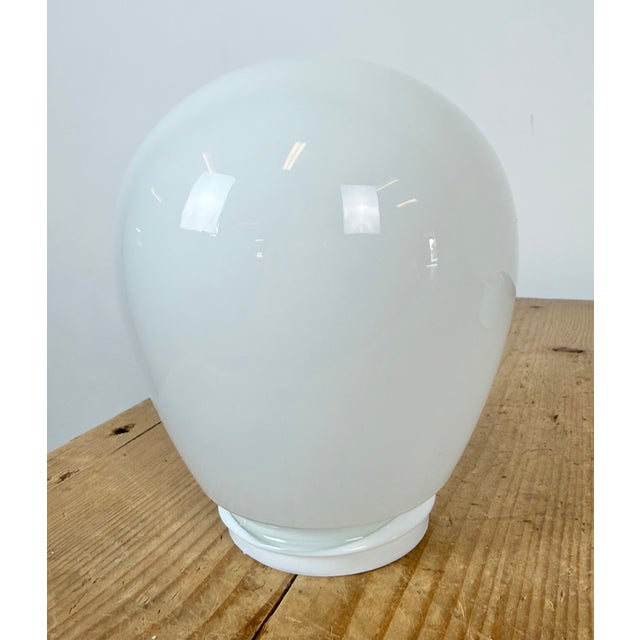 White Vintage White Porcelain Ceiling Light, 1970s For Sale - Image 8 of 13