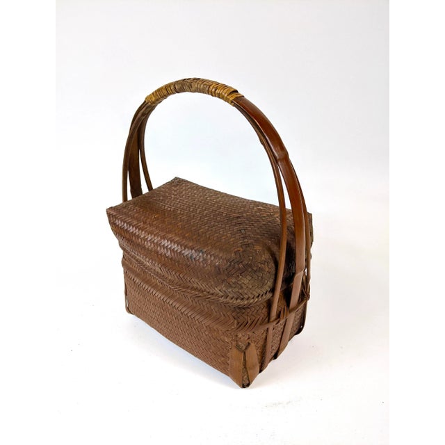 Antique Chinese Woven Basket Chairish