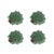 Traditional Bordallo Pinheiro Countryside Leaves Ragwort Leaf Hit Ladybug, Set of 4 For Sale - Image 3 of 3