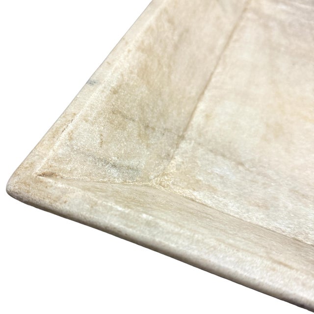 Rather Large Carved Marble Tray For Sale - Image 9 of 9