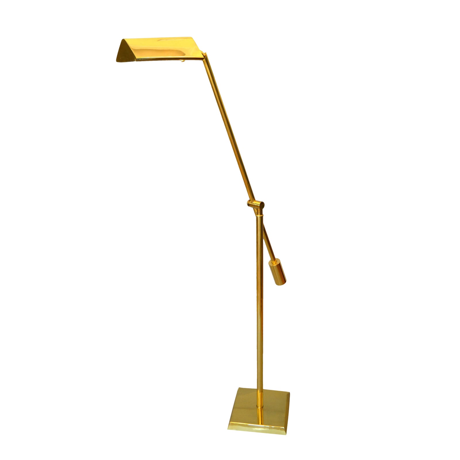 Brass Counter Balanced Floor Lamp by Chapman Chairish