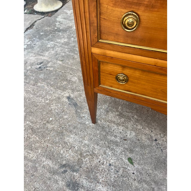 French 19th Century Louis XVI Solid Walnut Chest of Drawers / Commode For Sale - Image 10 of 12