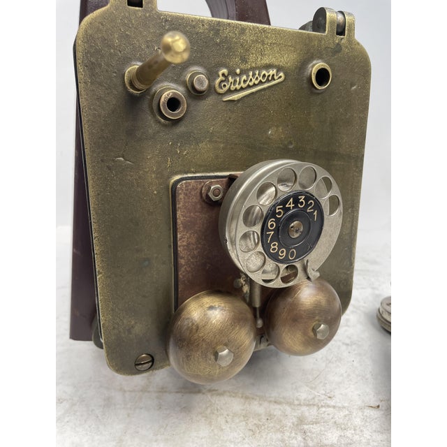 Bronze on-Board Telephone from Ericsson, 1940s For Sale - Image 16 of 18