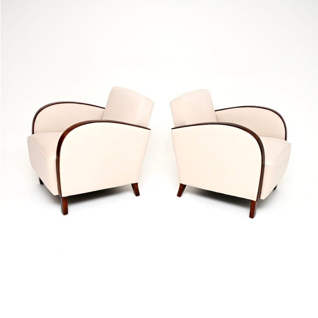 1930s Swedish Art Deco Lounge Chairs in Satin Birch, 1930, Set of 2 For Sale - Image 5 of 10